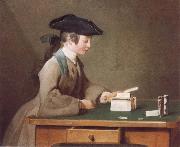 Jean Baptiste Simeon Chardin The House of Cards Sweden oil painting artist